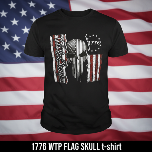 1776 WTP FLAG SKULL t-shirt patriotic - variation 4