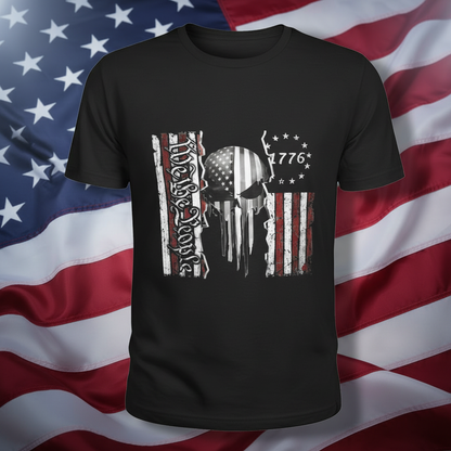 1776 WTP FLAG SKULL t-shirt patriotic - variation 7