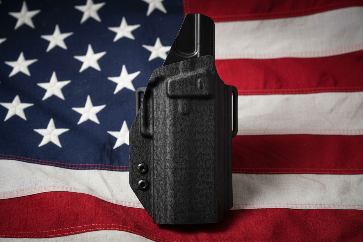 Bryna Holster with Flag Texture Detail