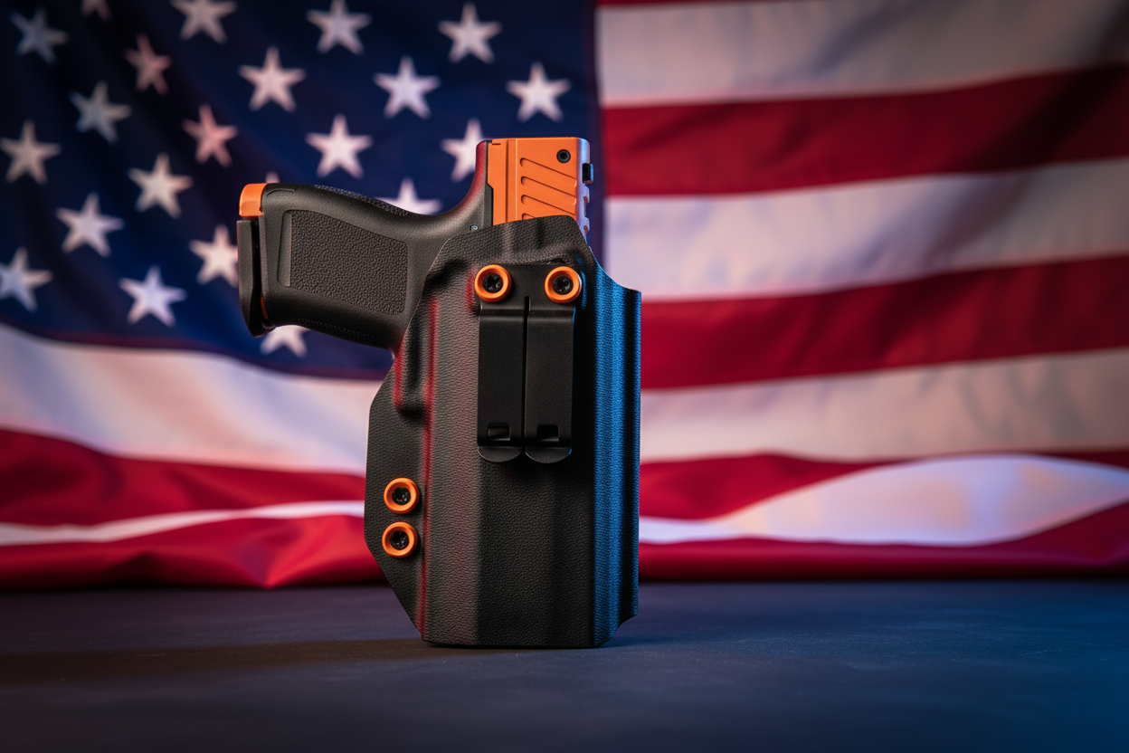 Enhanced Bryna Holster with Bright American Flag