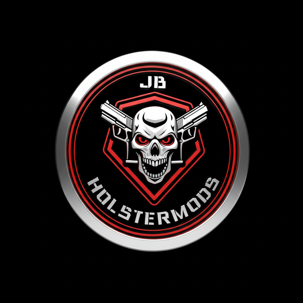 JB Holstermods Chrome 3D Logo - Centered