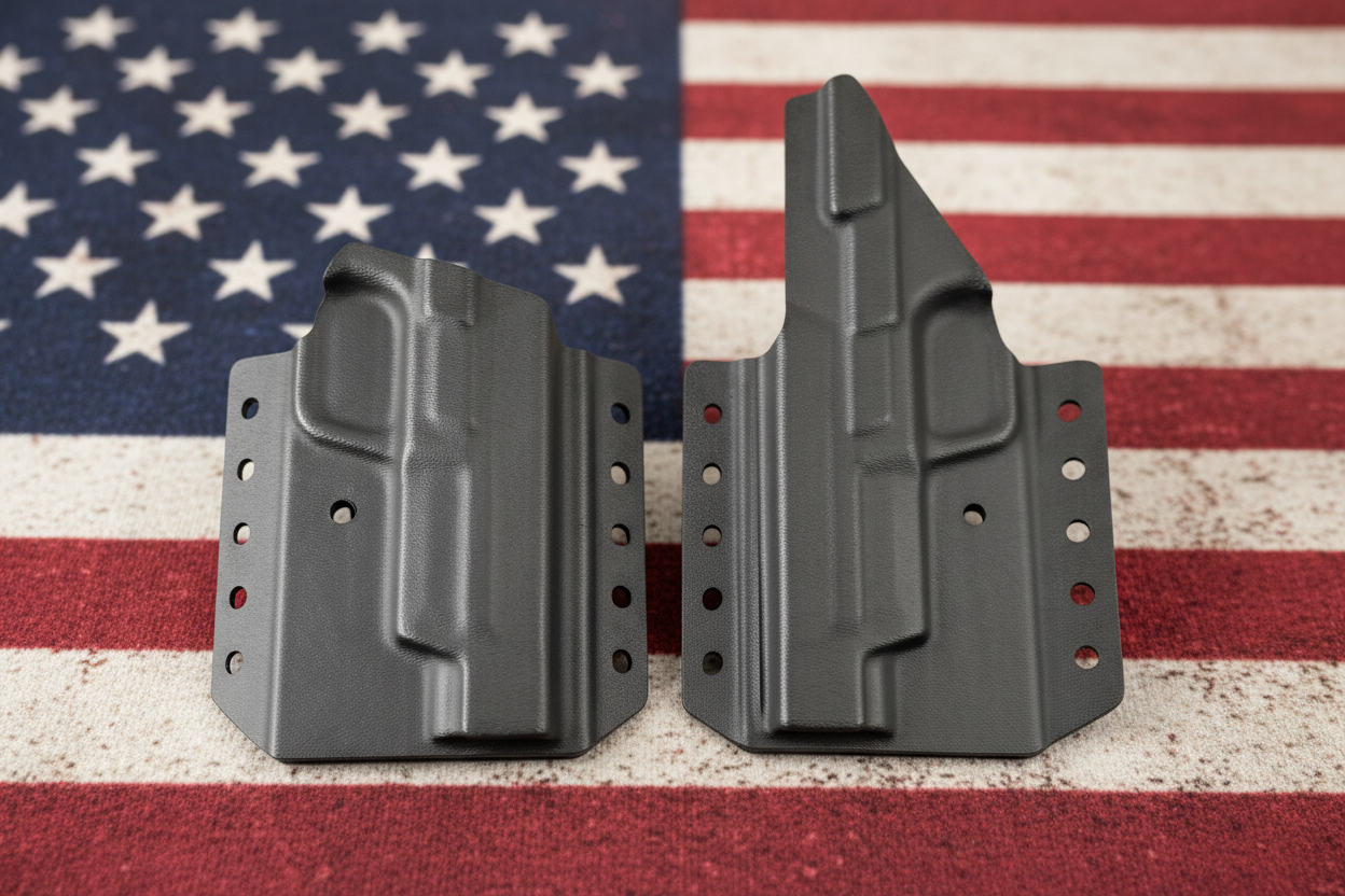 Patriotic American flag background with OWB pancake shells